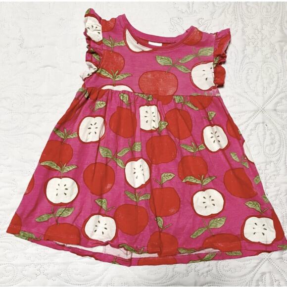 Next Apple Print Dress Size 18m - Picture 2 of 5